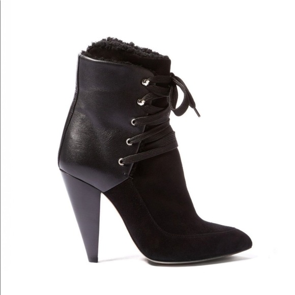 IRO Black Suede Lace Up Boots - Picture 2 of 16